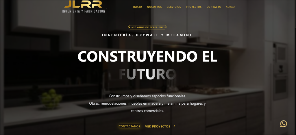 JLRR Ingenieros — Portal Corporativo Real Desarrollado por Coralix Studio